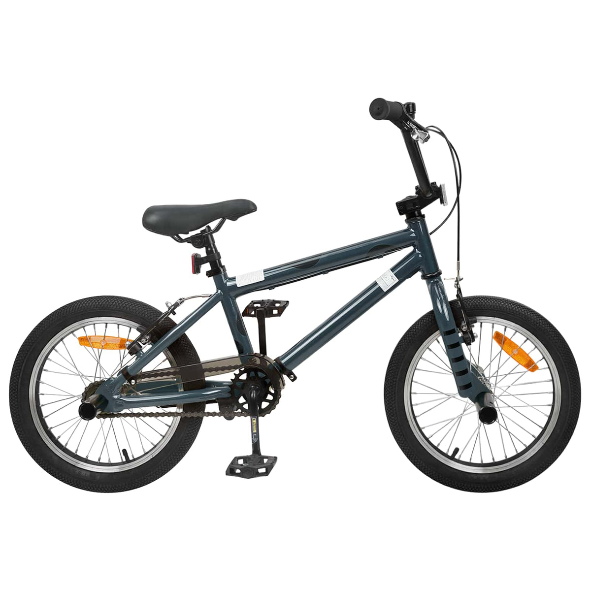 BMX Cykel 16 tommer til 5-8 år gamle Mørkegrå