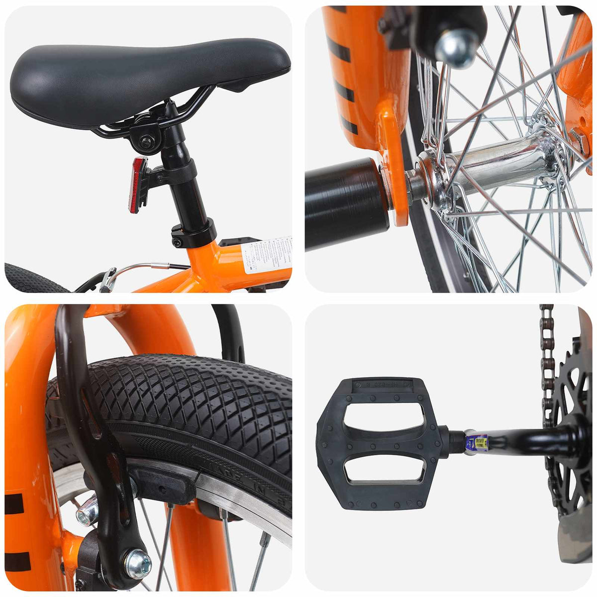 BMX Cykel 16 tommer til 5-8 år gamle Orange