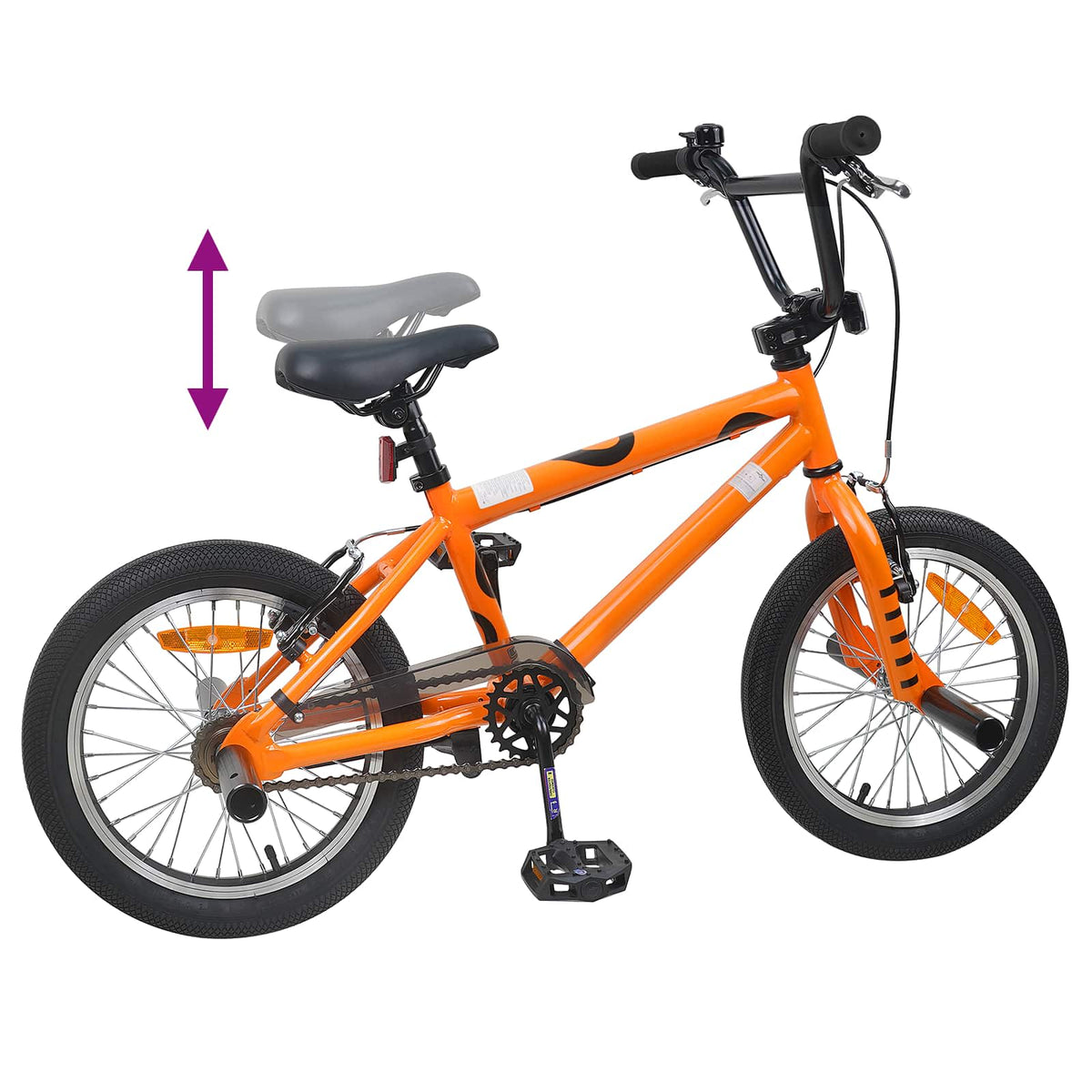 BMX Cykel 16 tommer til 5-8 år gamle Orange