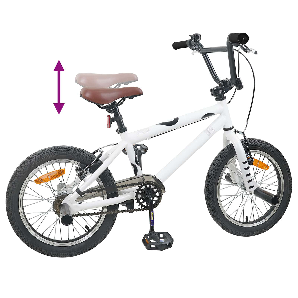 BMX Cykel 16 tommer til 5-8 år gamle Hvid