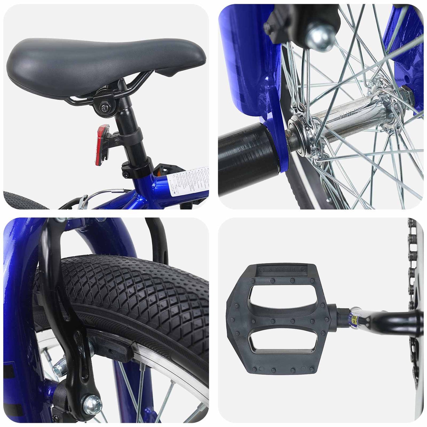 BMX Cykel 16 tommer til 5-8 år gamle Mørk blå