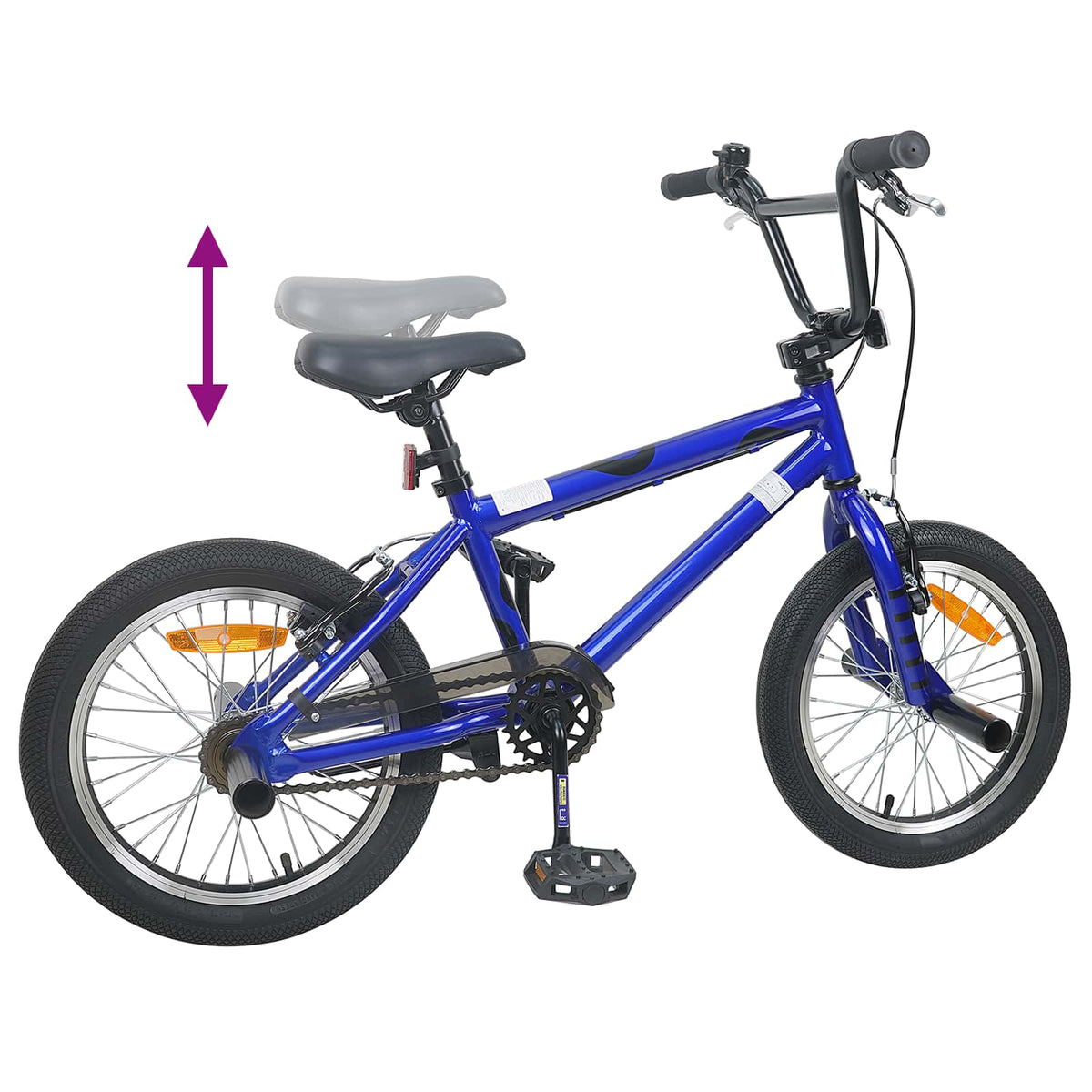 BMX Cykel 16 tommer til 5-8 år gamle Mørk blå