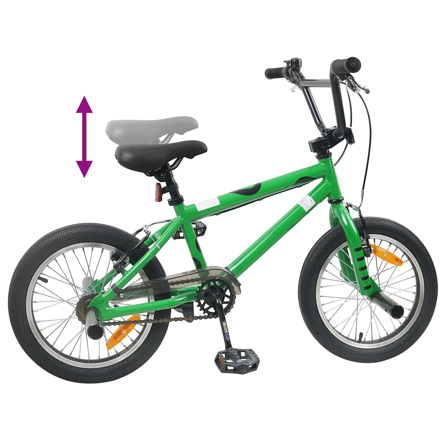BMX Cykel 16 tommer til 5-8 år gamle Grøn