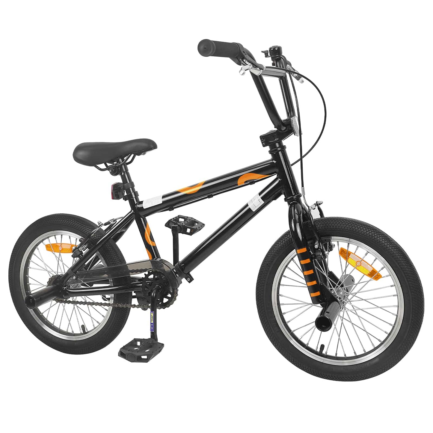BMX Cykel 16 tommer til 5-8 år gamle Sort