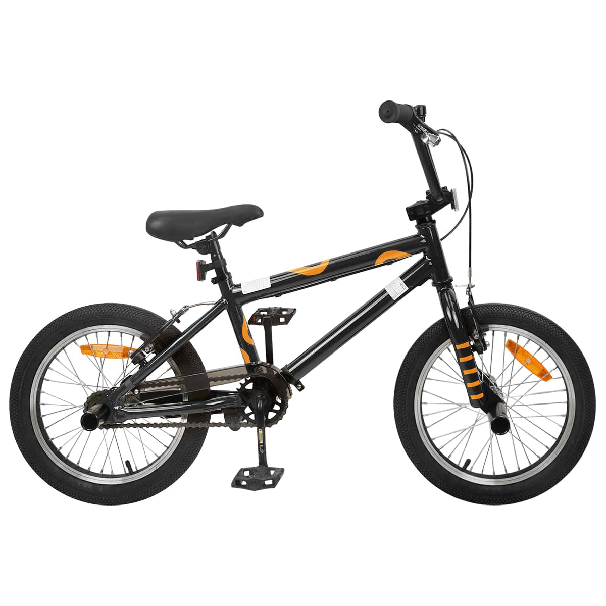 BMX Cykel 16 tommer til 5-8 år gamle Sort