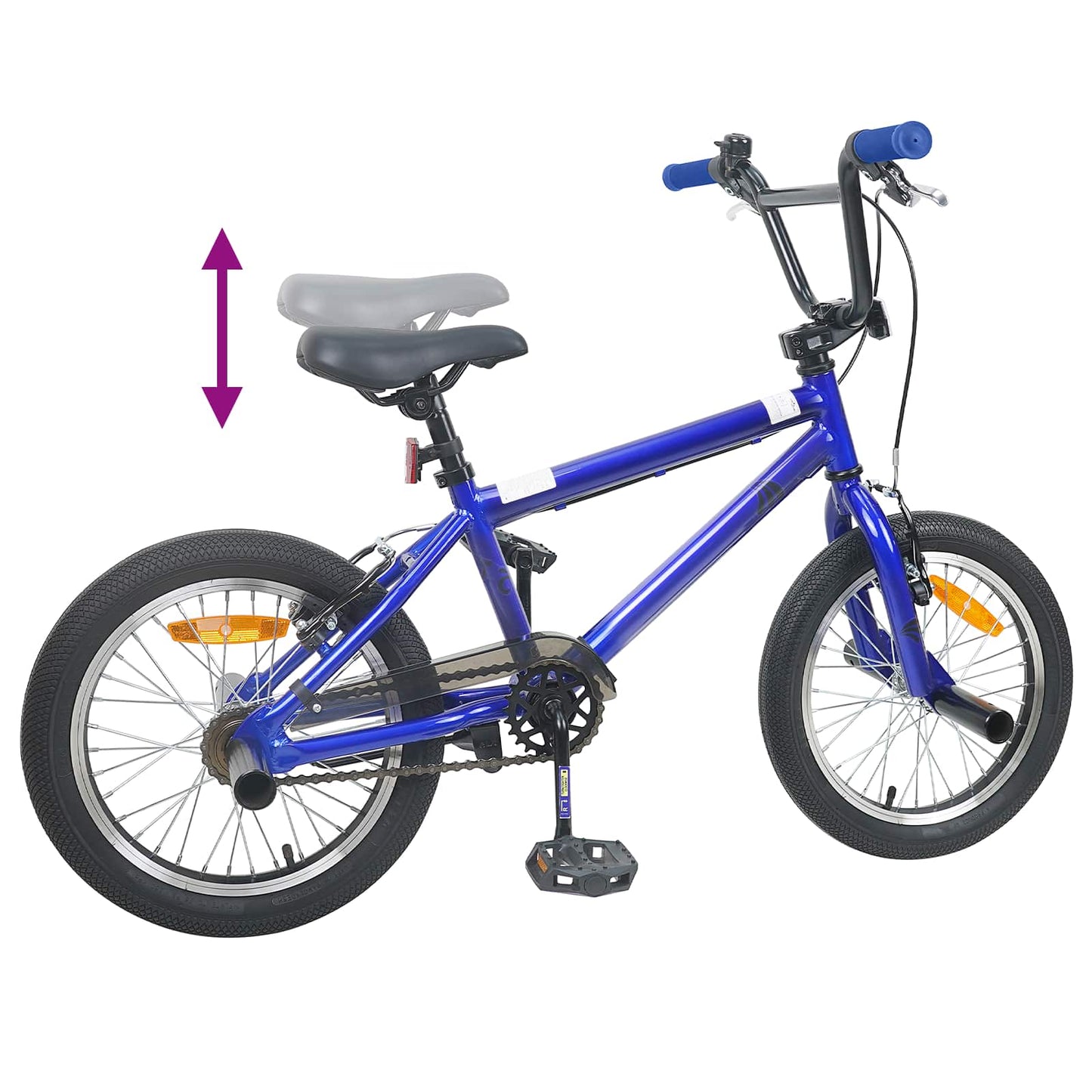 BMX Cykel 16 tommer til 5-8 år gamle Mørk blå