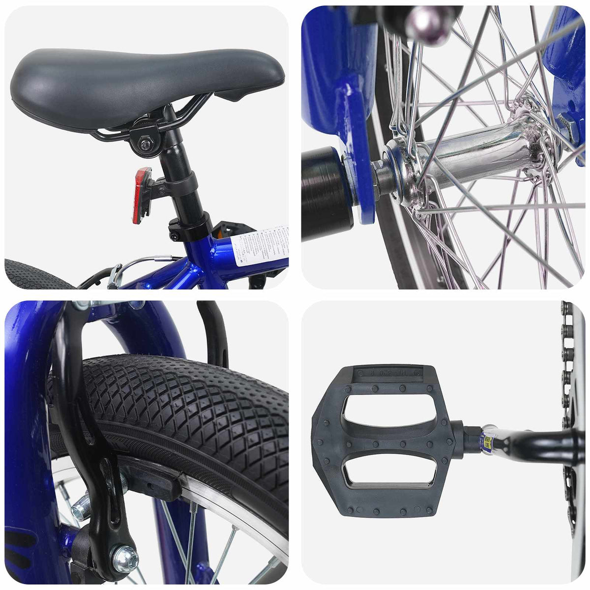 BMX Cykel 20 tommer for over 9 år gammel Mørk blå