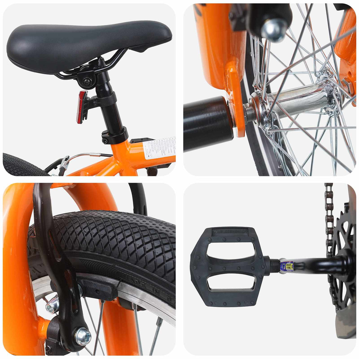 BMX Cykel 16 tommer til 5-8 år gamle Orange