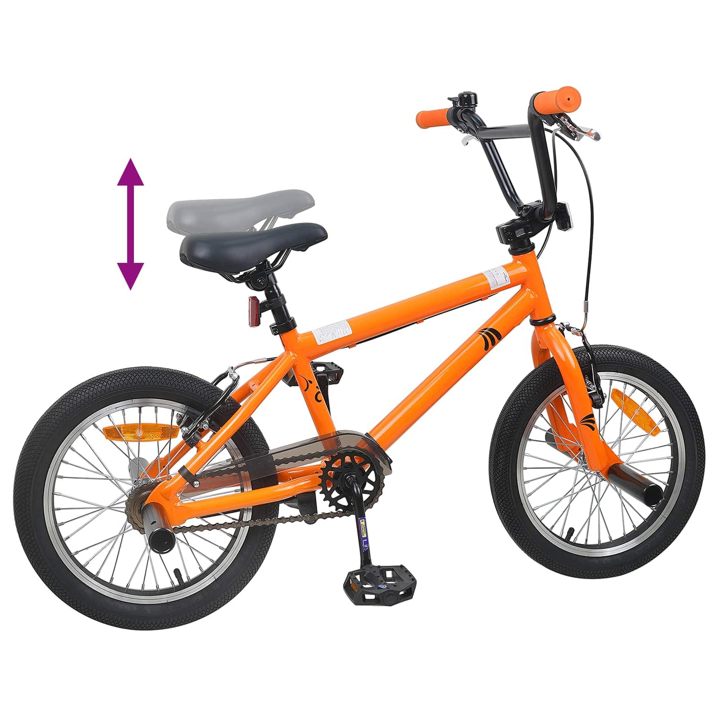 BMX Cykel 16 tommer til 5-8 år gamle Orange