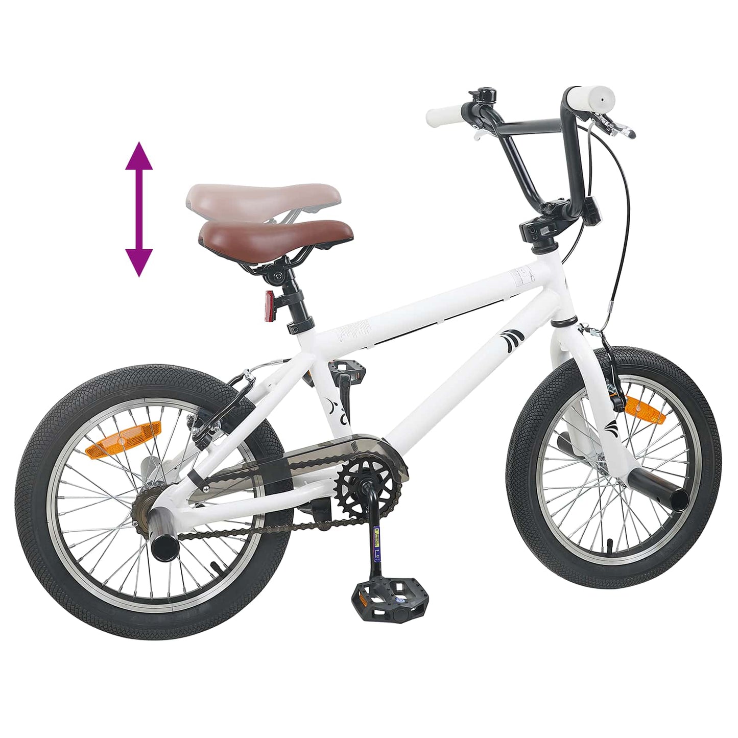 BMX Cykel 16 tommer til 5-8 år gamle Hvid