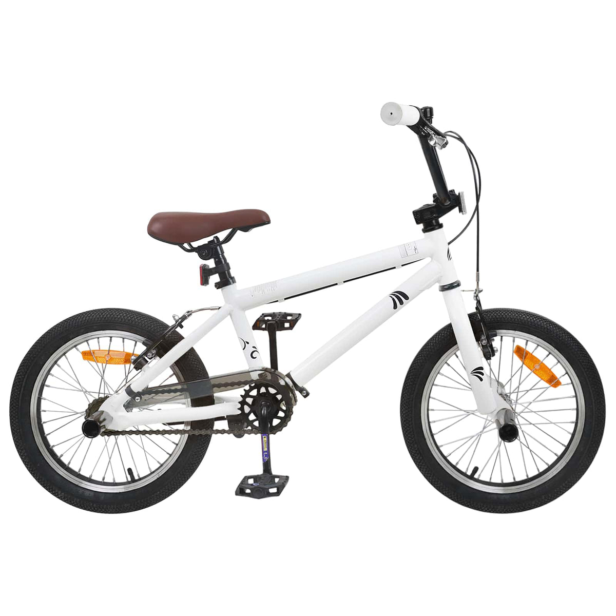 BMX Cykel 18 tommer til 7-10 år gamle Hvid