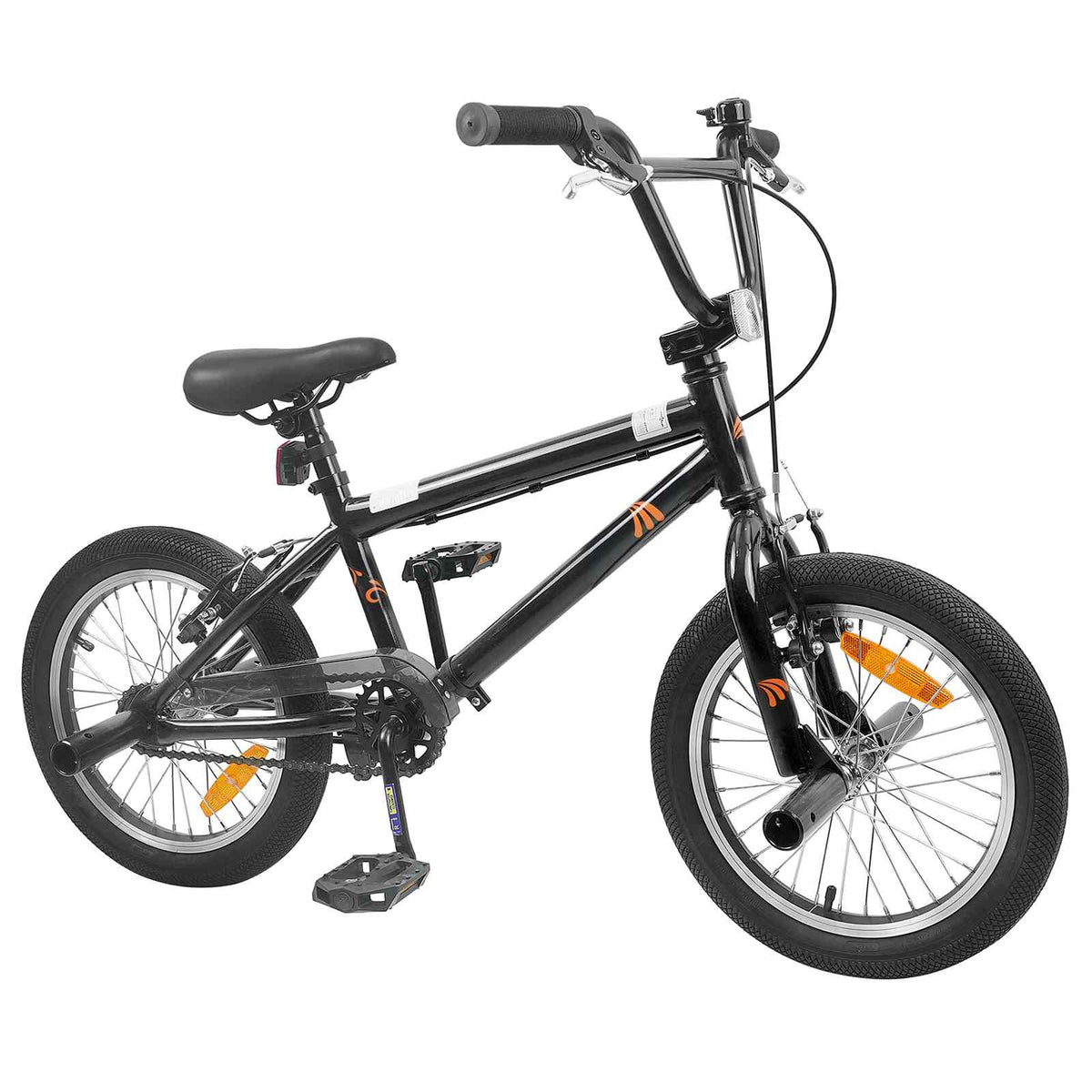 BMX Cykel 16 tommer til 5-8 år gamle Sort
