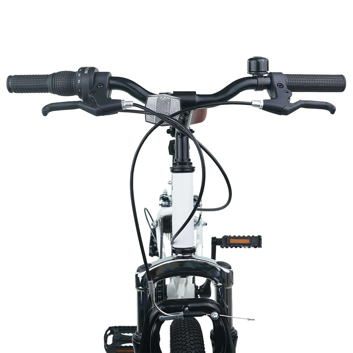 Mountainbike 24 tommer 6-hastighed til 8-12 år Hvid