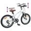 Mountainbike 24 tommer 6-hastighed til 8-12 år Hvid