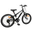 Mountainbike 24 tommer 6-hastighed til 8-12 år Sort