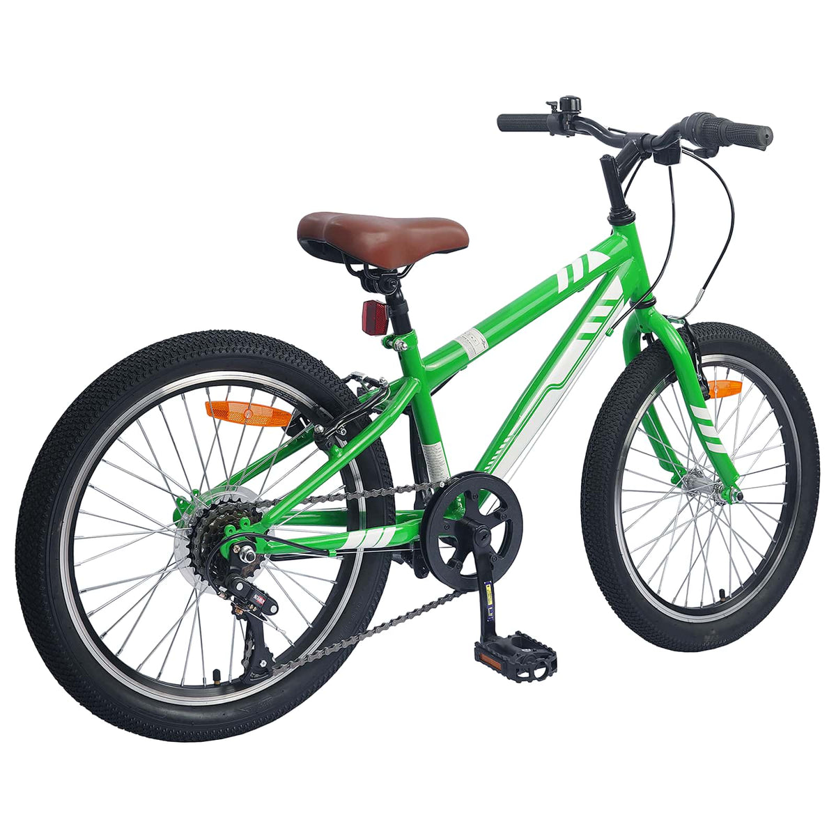 Mountainbike 24 tommer 6-hastighed til 8-12 år Grøn
