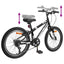 Mountainbike 20 tommer 6-hastighed til 5-8 år gamle Sort