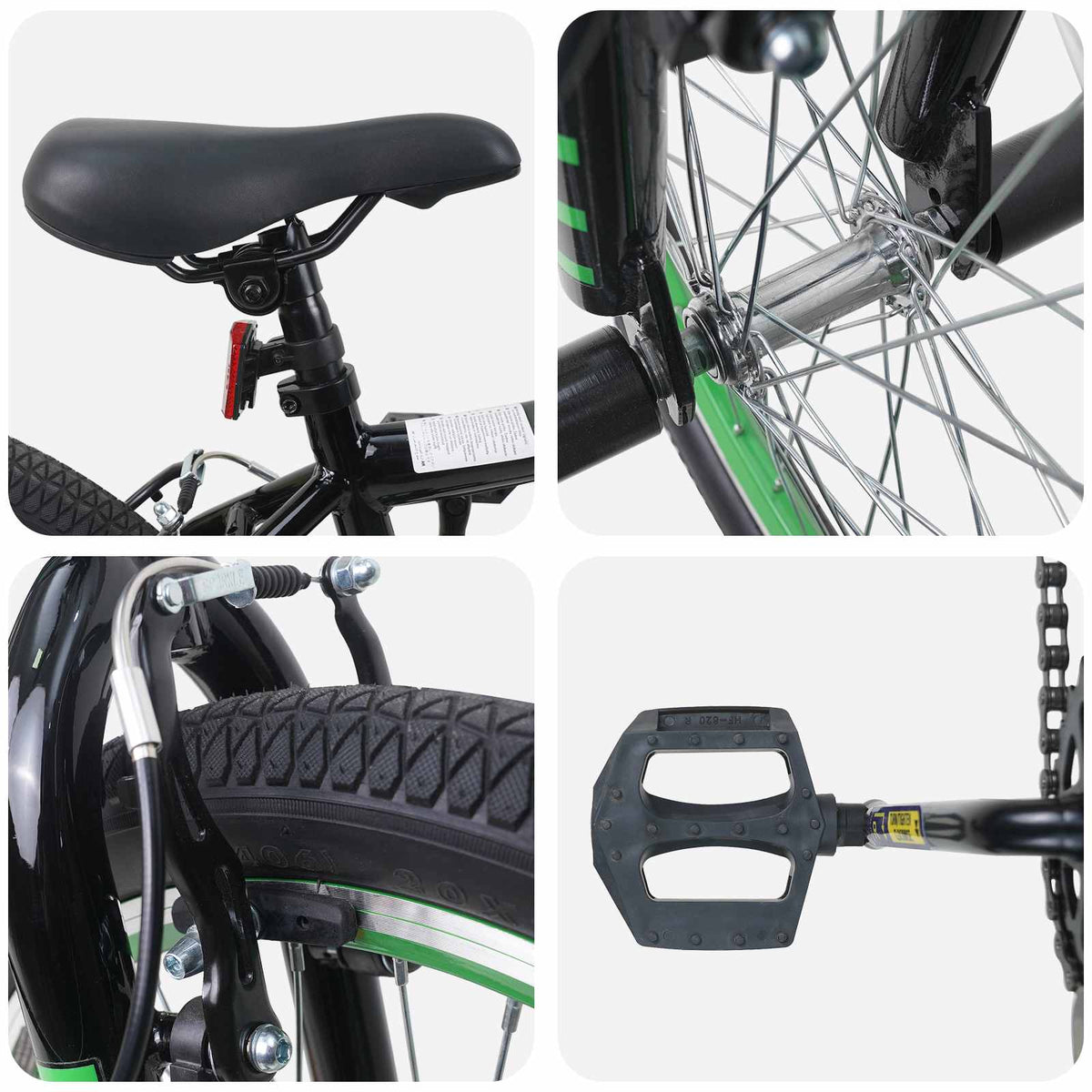 BMX Cykel 20 tommer for over 9 år gammel Sort