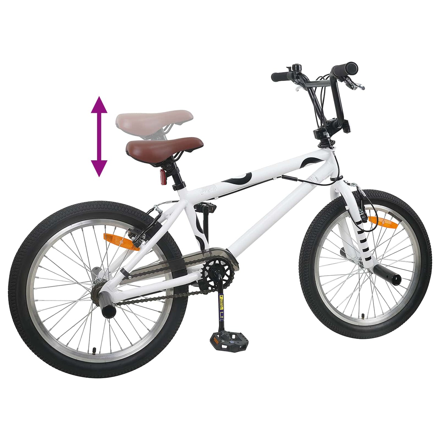 BMX Cykel 20 tommer for over 9 år gammel Hvid