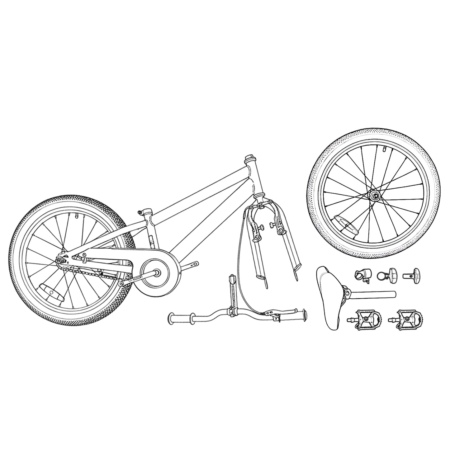 BMX Cykel 20 tommer for over 9 år gammel Hvid
