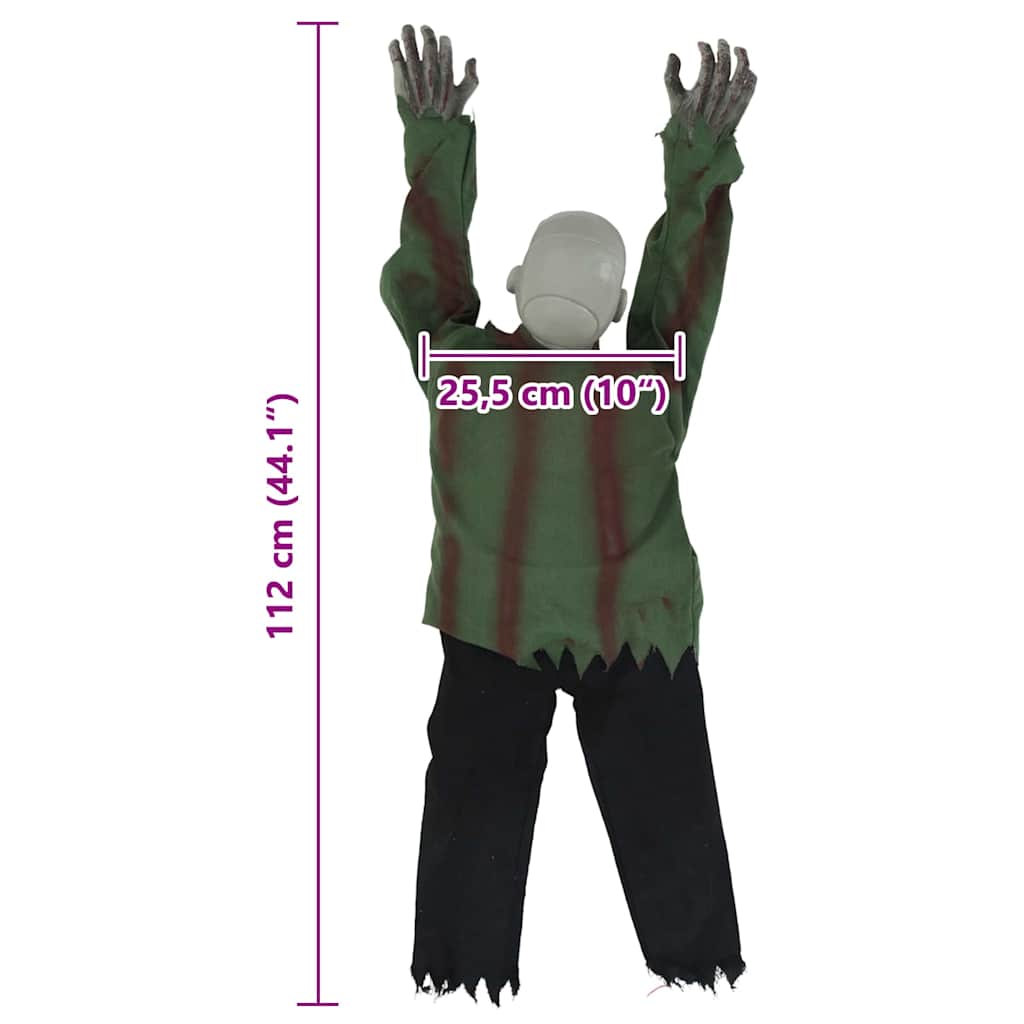 Halloween-zombie SPOOKA Grøn 110 x 50 x 21 cm Polyester