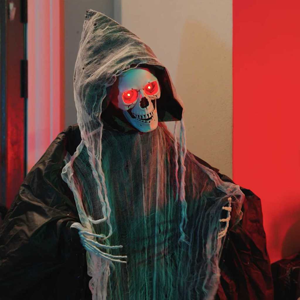 Hængende manden med leen til Halloween SPOOKA Sort 112 x 164 cm