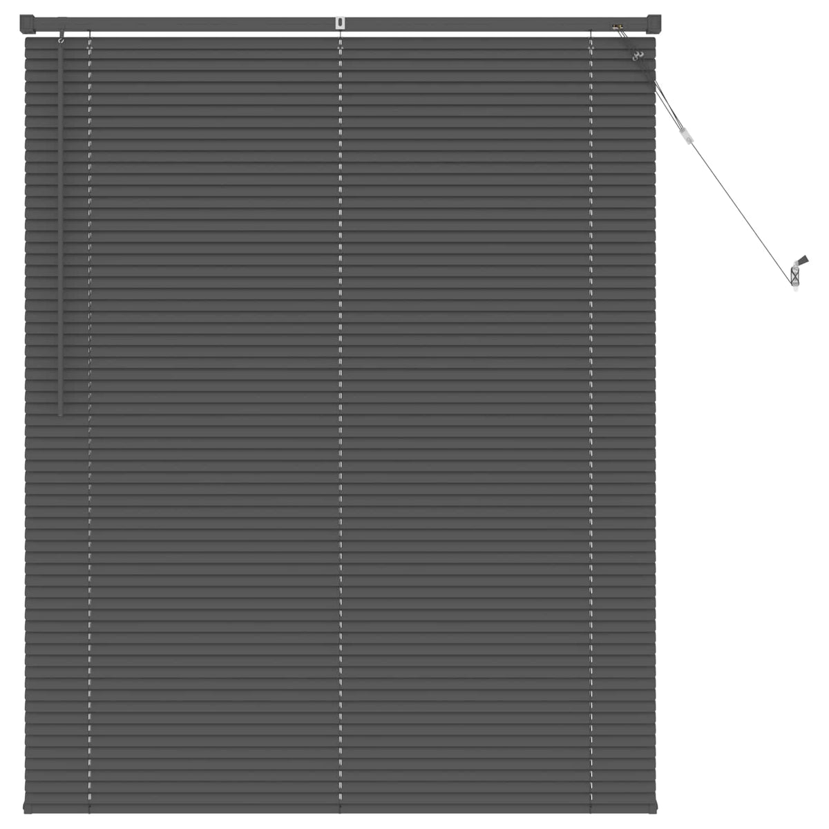 Persienner Sølvgrå 150 x 110 cm 25 mm PVC