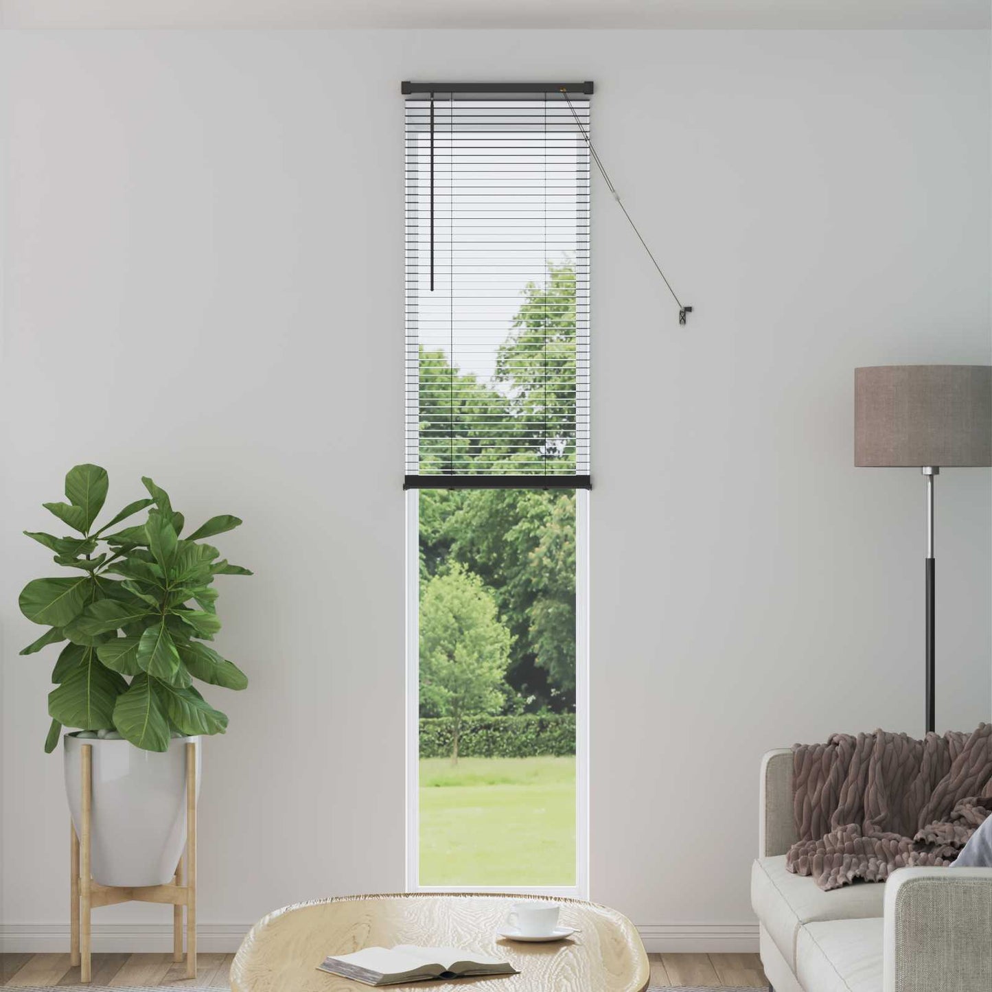 Persienner Sølvgrå 213 x 40 cm 25 mm PVC