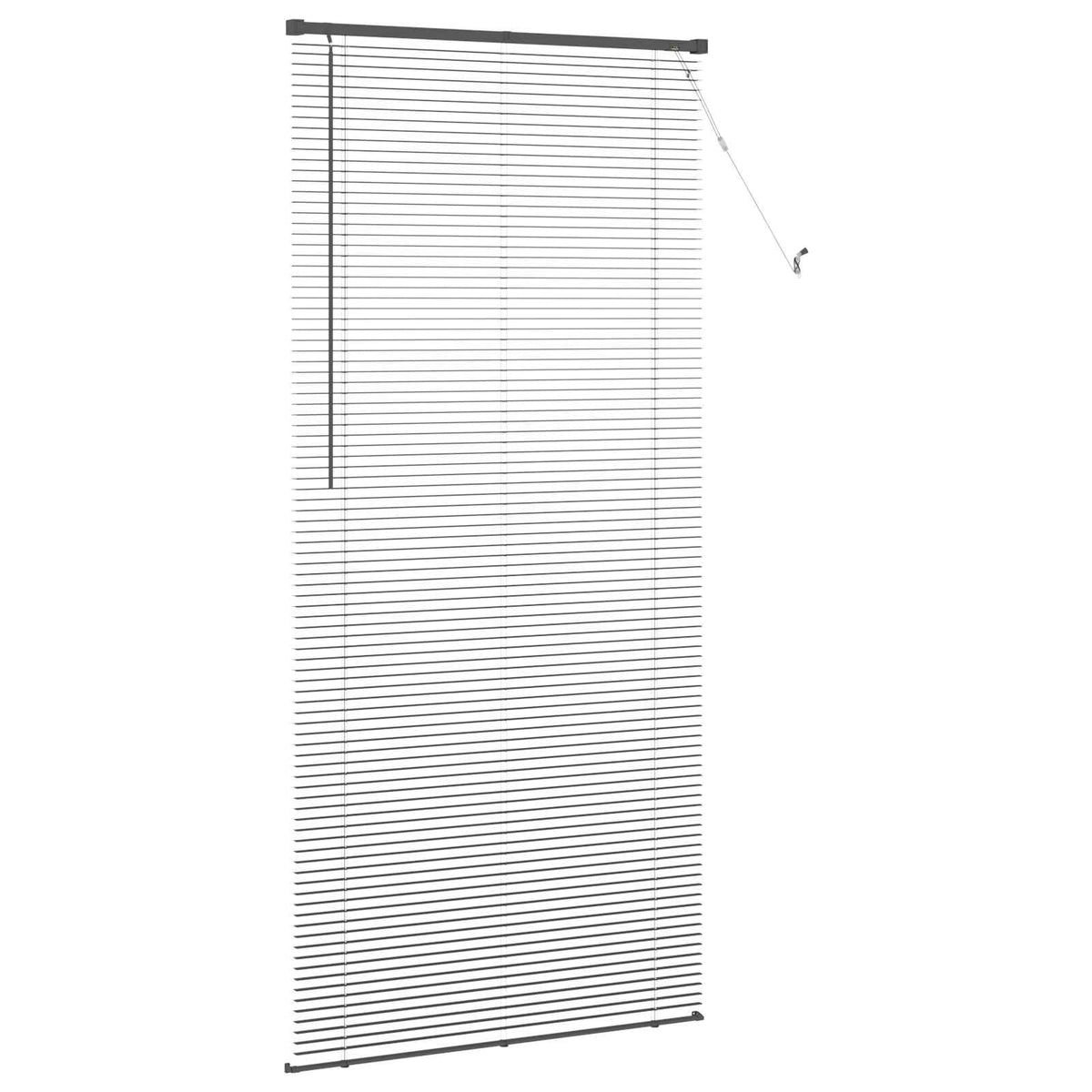 Persienner Sølvgrå 213 x 70 cm 25 mm PVC