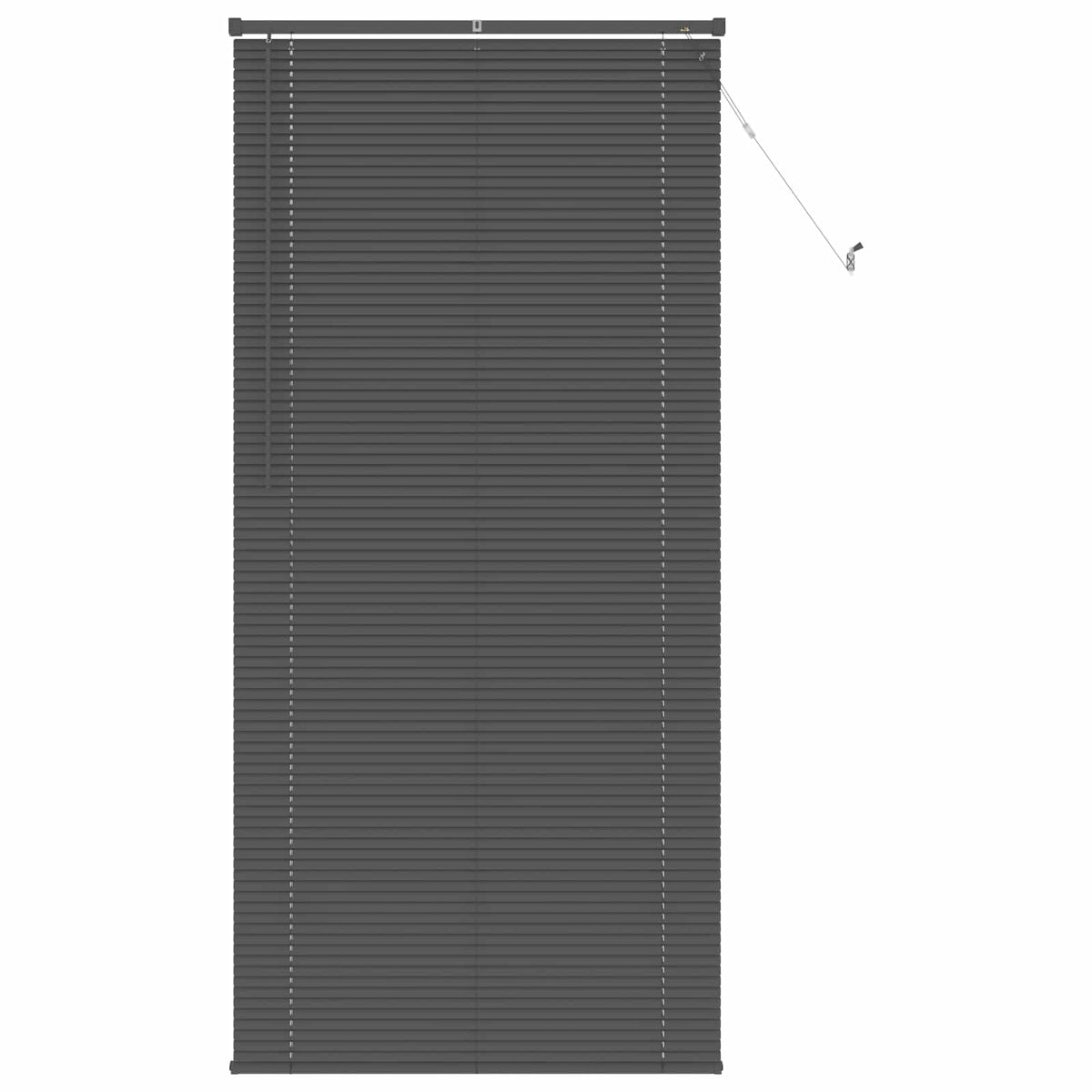 Persienner Sølvgrå 213 x 70 cm 25 mm PVC