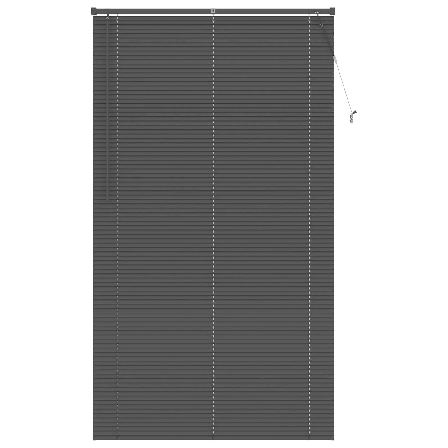 Persienner Sølvgrå 213 x 120 cm 25 mm PVC