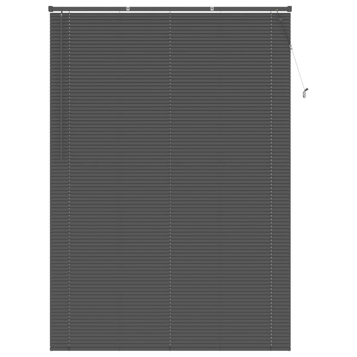 Persienner Sølvgrå 213 x 160 cm 25 mm PVC