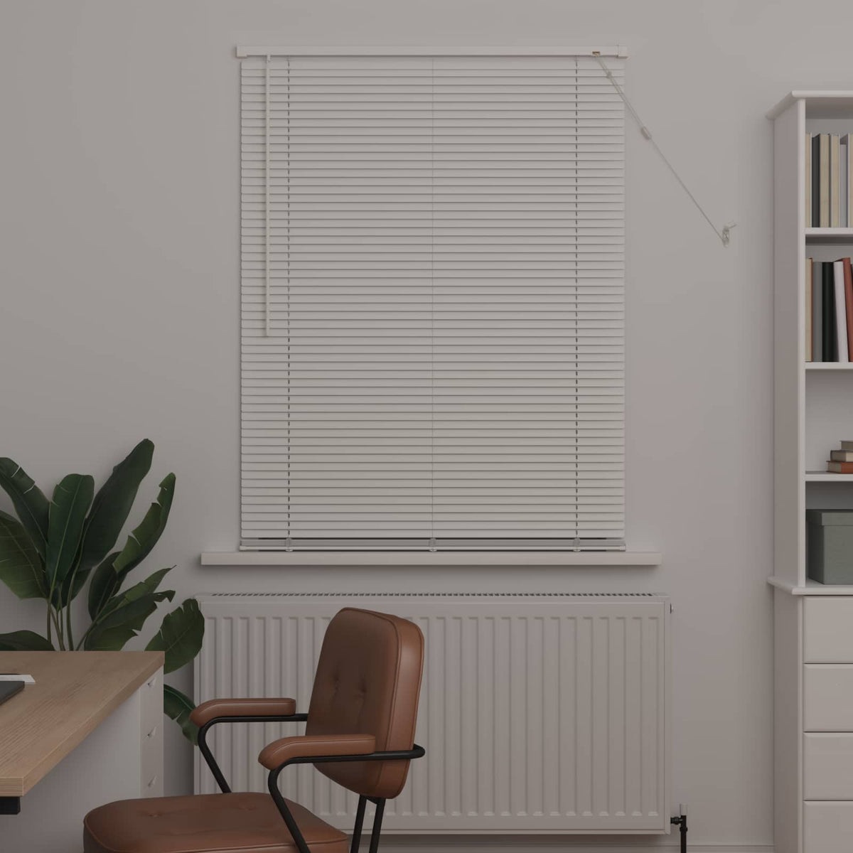 Persienner Hvid 150 x 80 cm 25 mm PVC
