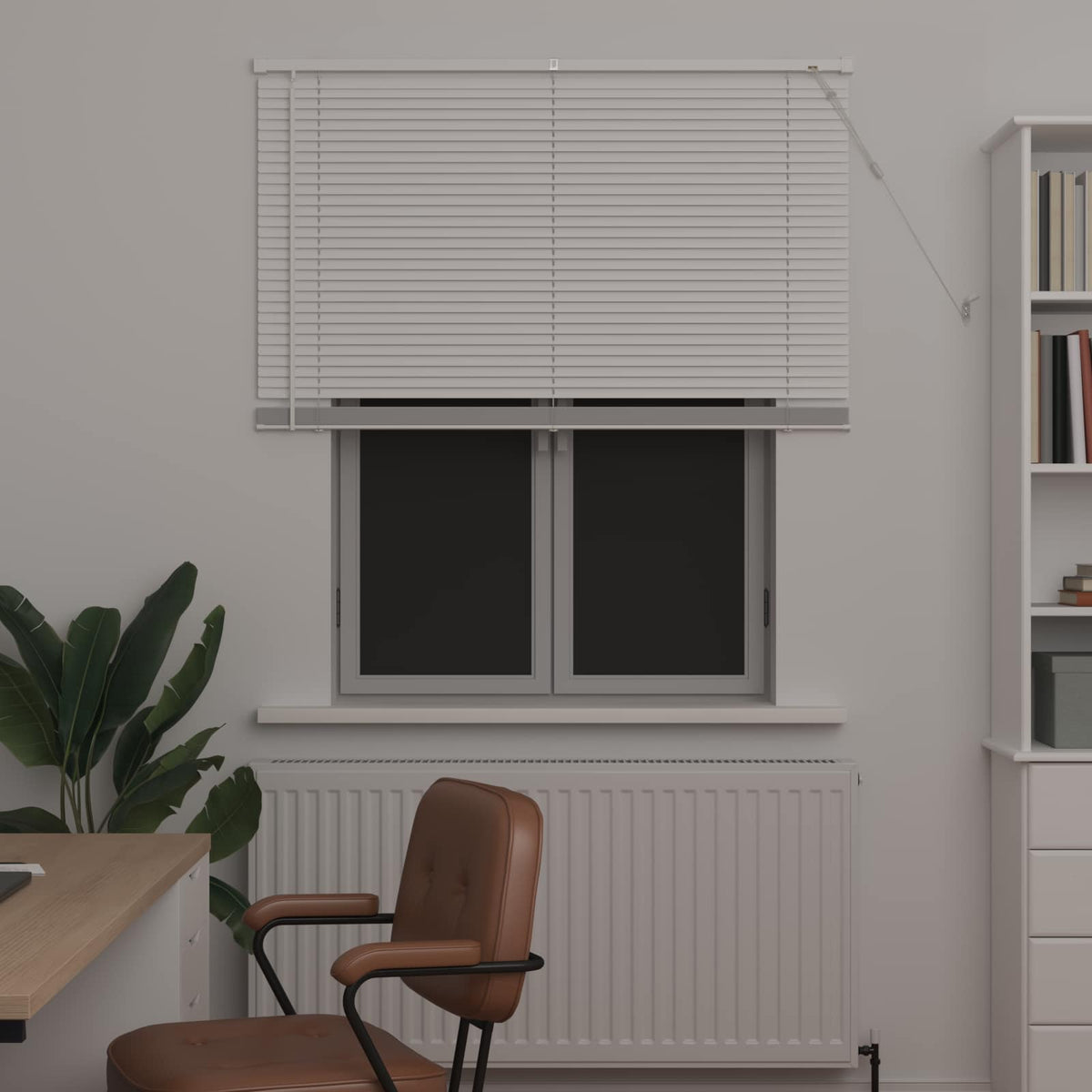 Persienner Hvid 150 x 110 cm 25 mm PVC