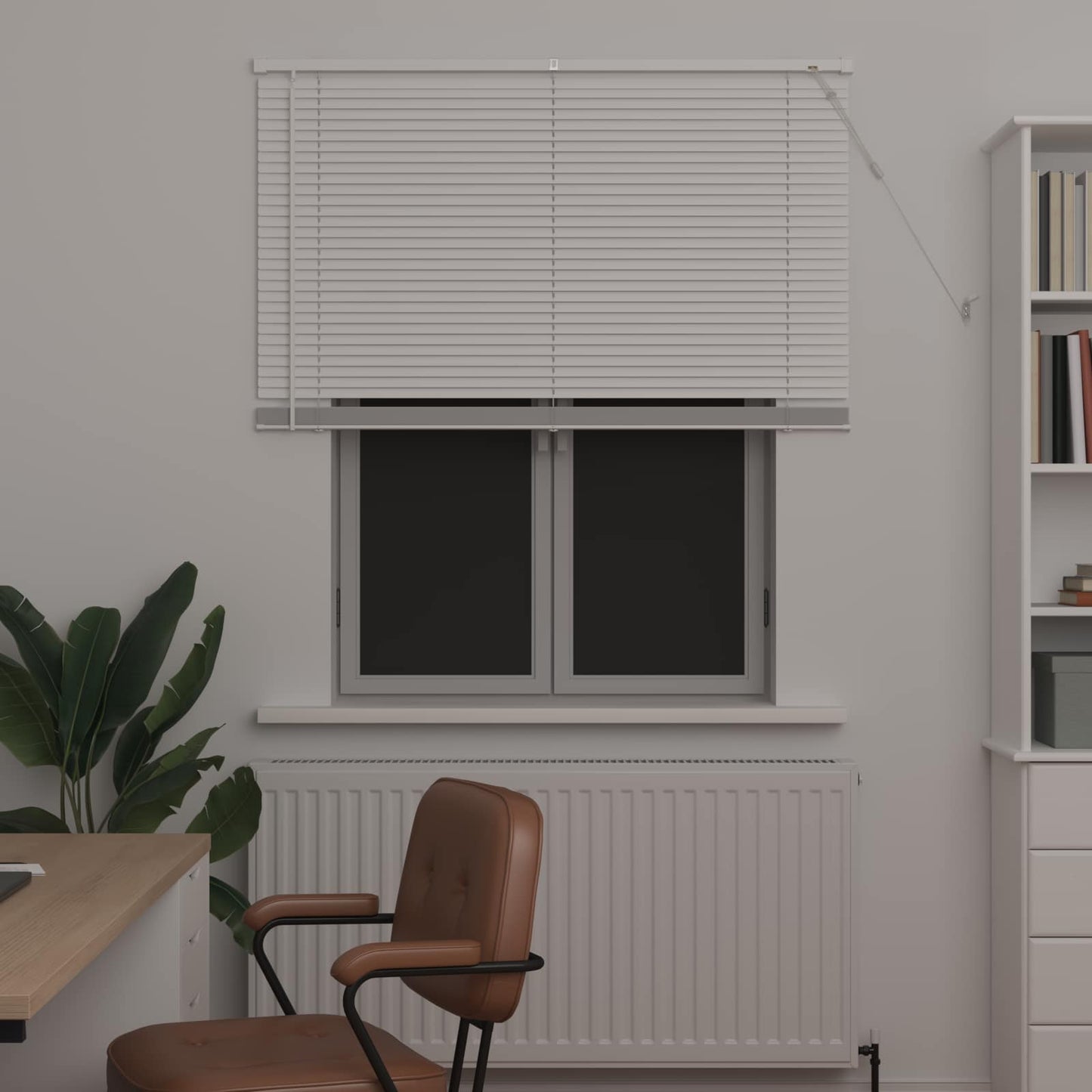 Persienner Hvid 150 x 120 cm 25 mm PVC