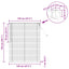 Persienner Hvid 150 x 120 cm 25 mm PVC