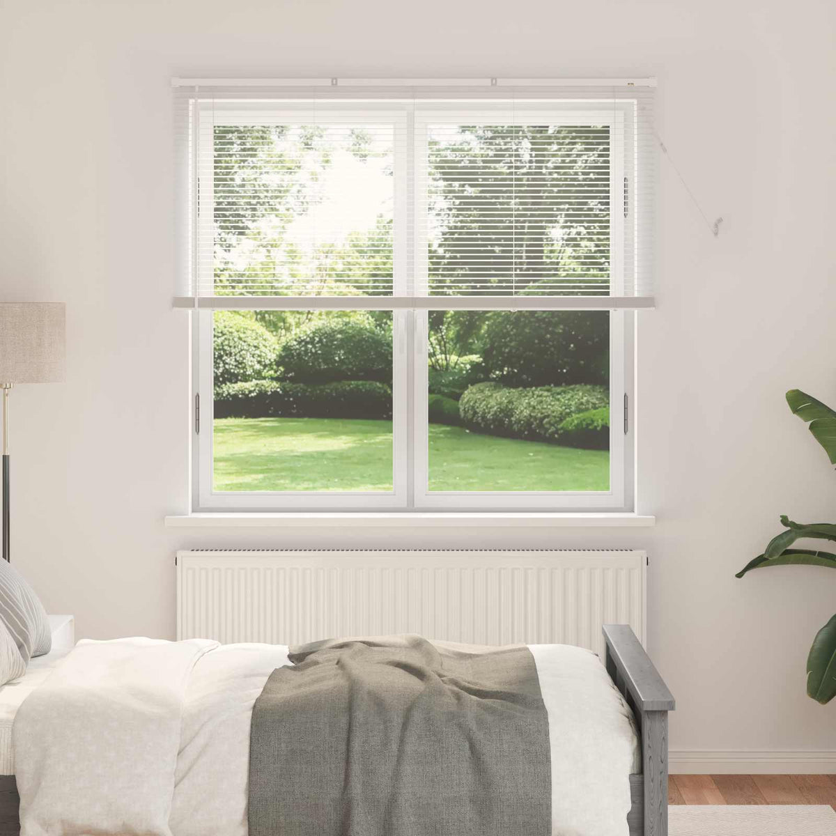Persienner Hvid 150 x 160 cm 25 mm PVC