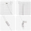 Persienner Hvid 213 x 40 cm 25 mm PVC