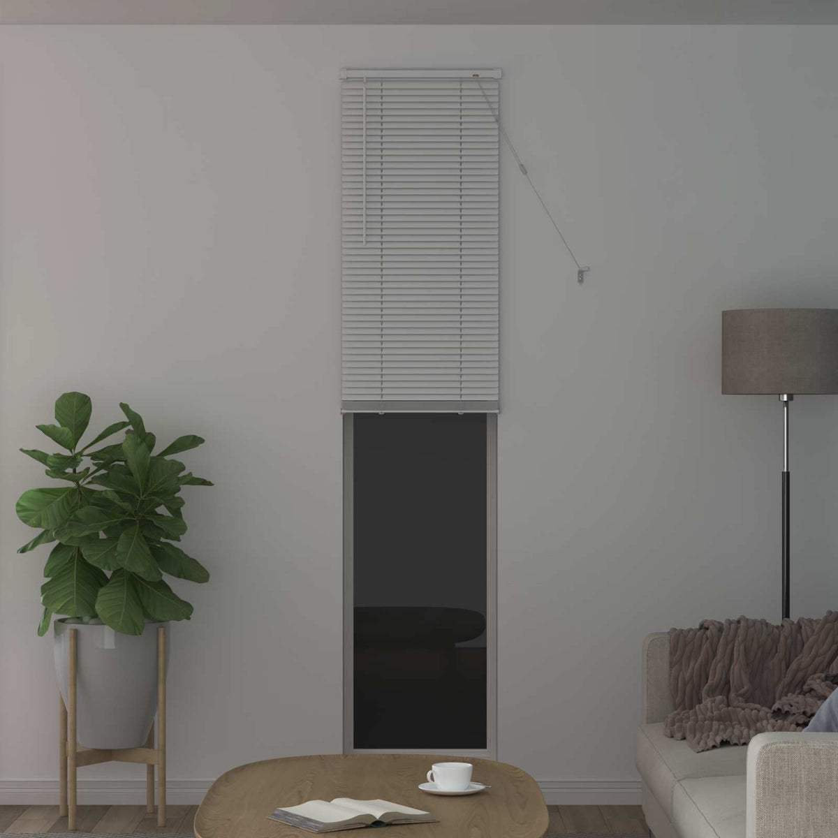 Persienner Hvid 213 x 40 cm 25 mm PVC