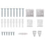 Persienner Hvid 213 x 50 cm 25 mm PVC