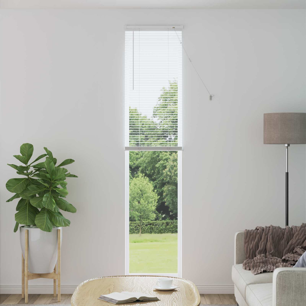 Persienner Hvid 213 x 50 cm 25 mm PVC