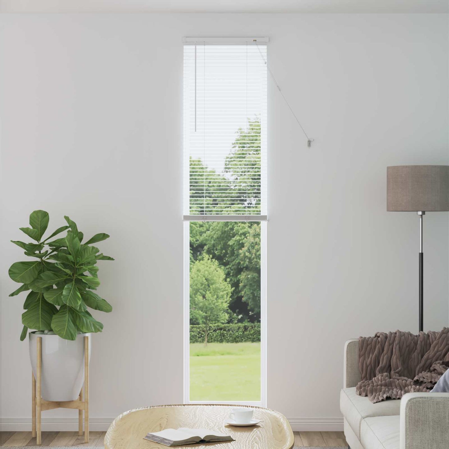 Persienner Hvid 213 x 60 cm 25 mm PVC