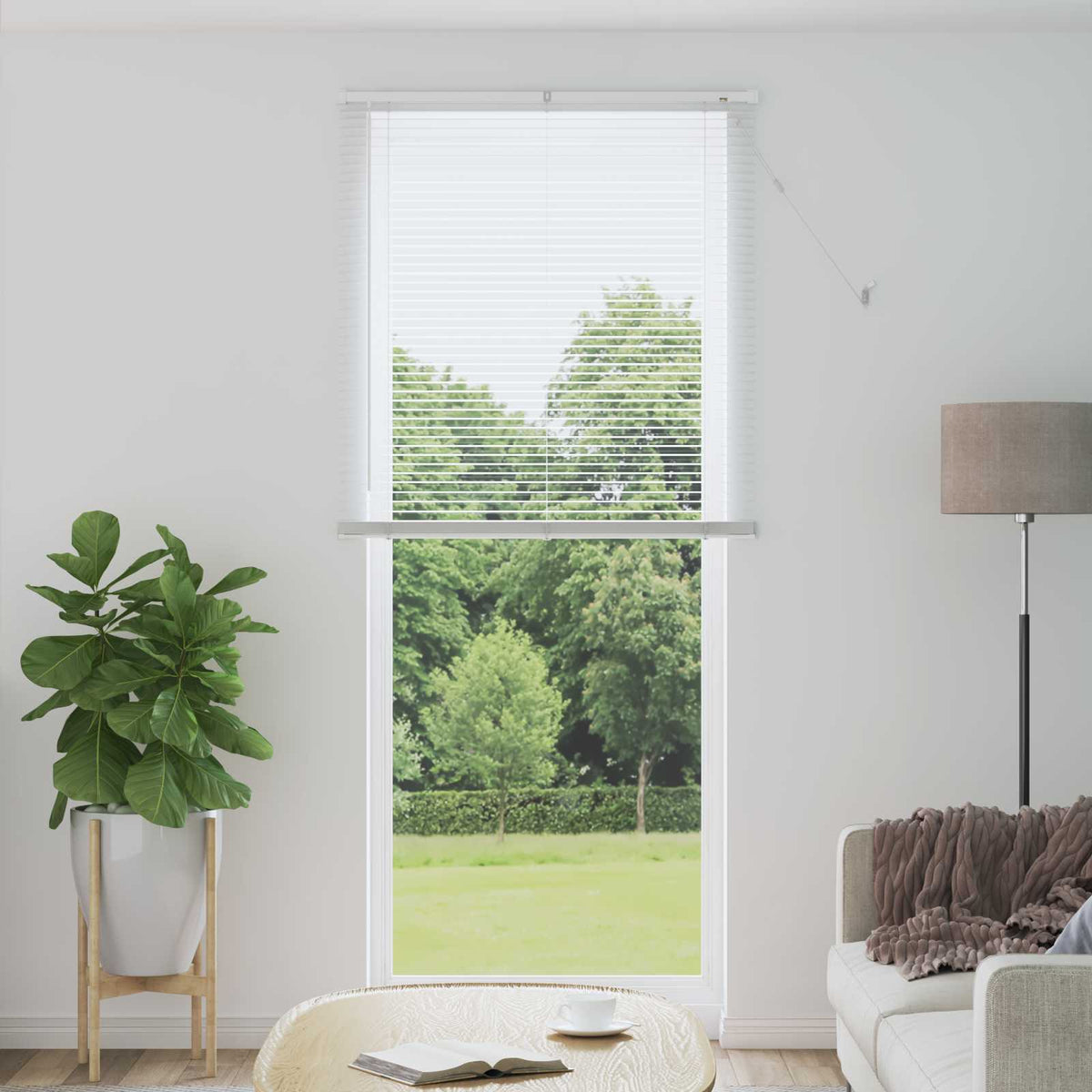 Persienner Hvid 213 x 80 cm 25 mm PVC