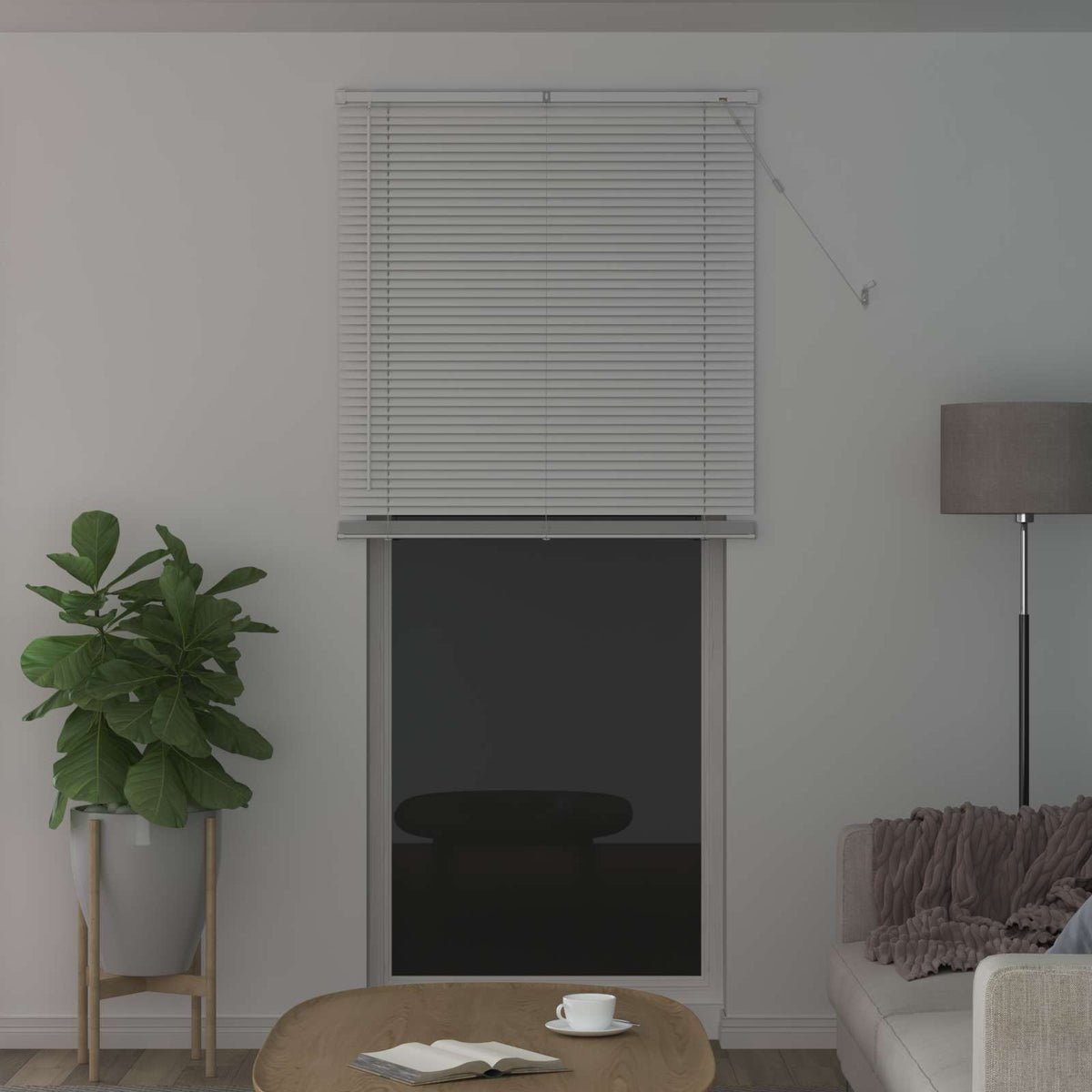 Persienner Hvid 213 x 80 cm 25 mm PVC
