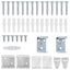 Persienner Hvid 213 x 140 cm 25 mm PVC