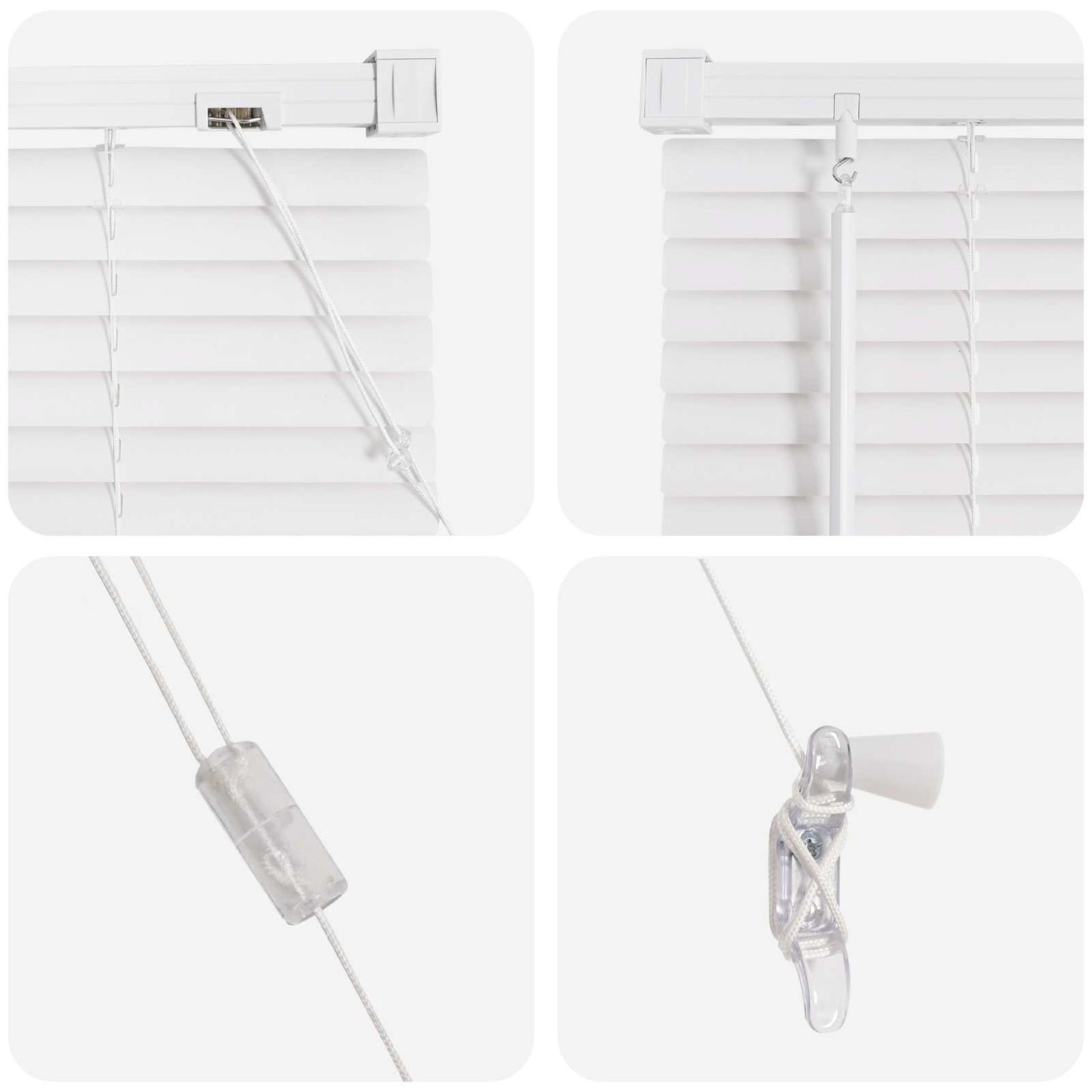 Persienner Hvid 213 x 150 cm 25 mm PVC