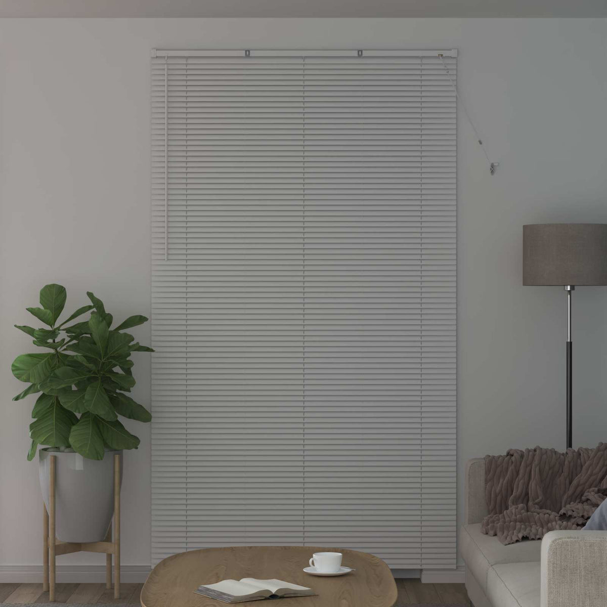 Persienner Hvid 213 x 150 cm 25 mm PVC