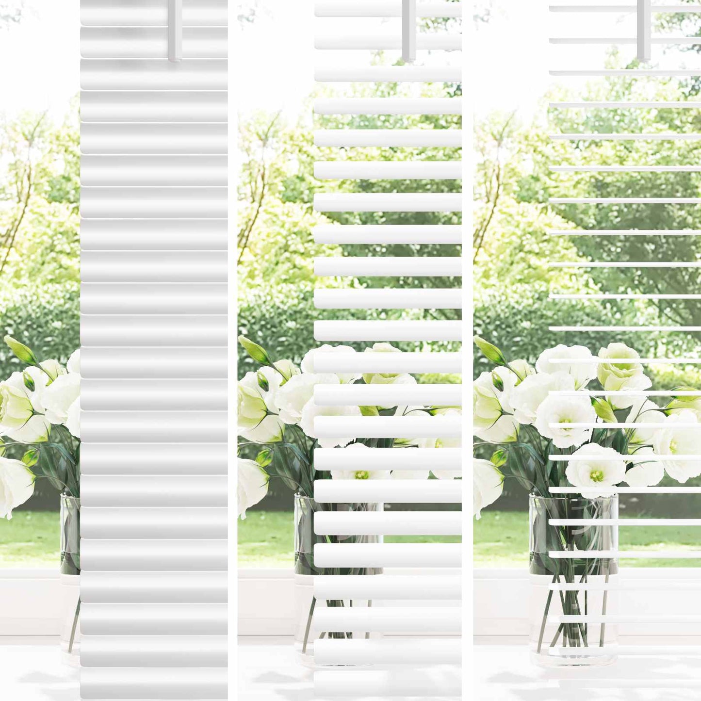 Persienner Hvid 213 x 150 cm 25 mm PVC