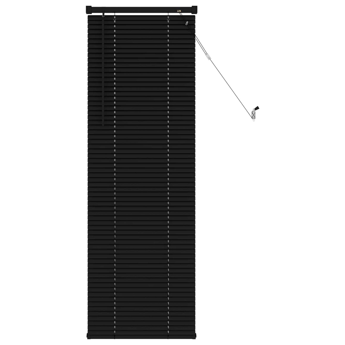 Persienner Sort 150 x 40 cm 25 mm PVC
