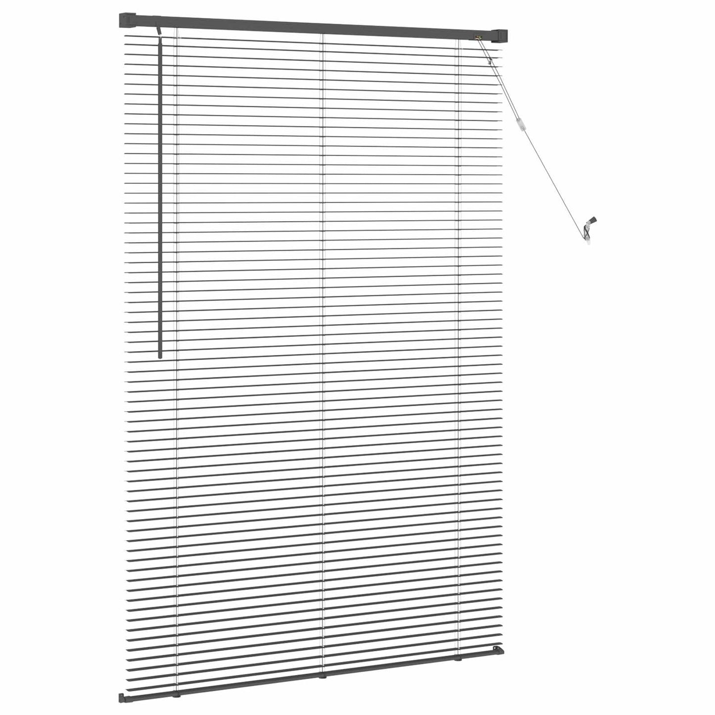 Persienner Sort 150 x 90 cm 25 mm PVC